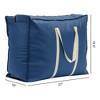 REGALWOVEN Foldable Storage Bags for Organizing Bedroom Clothing Closet Organizer with Handles 2 Pcs - 2 of 4