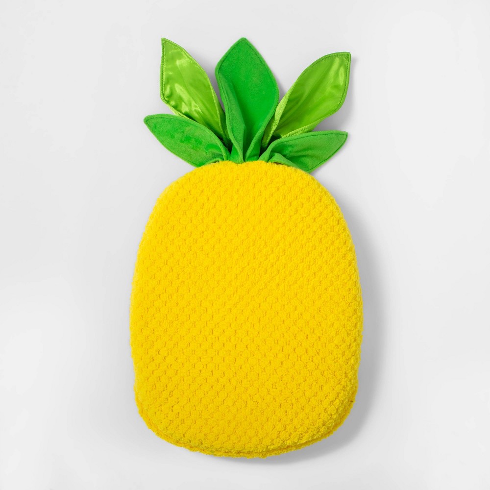 Sensory-Friendly Pineapple Floor Cushion with Tactile Leaves Yellow - Pillowfort was $29.99 now $14.99 (50.0% off)