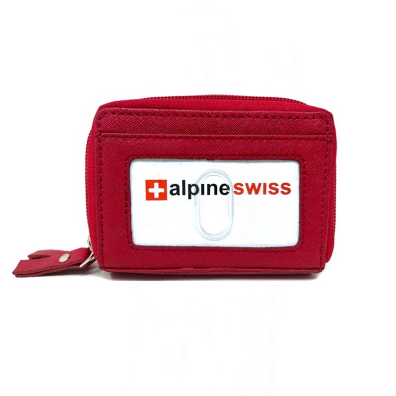 Alpine Swiss Womens Accordion Organizer Wallet Leather Credit Card Case ID, 5 of 9
