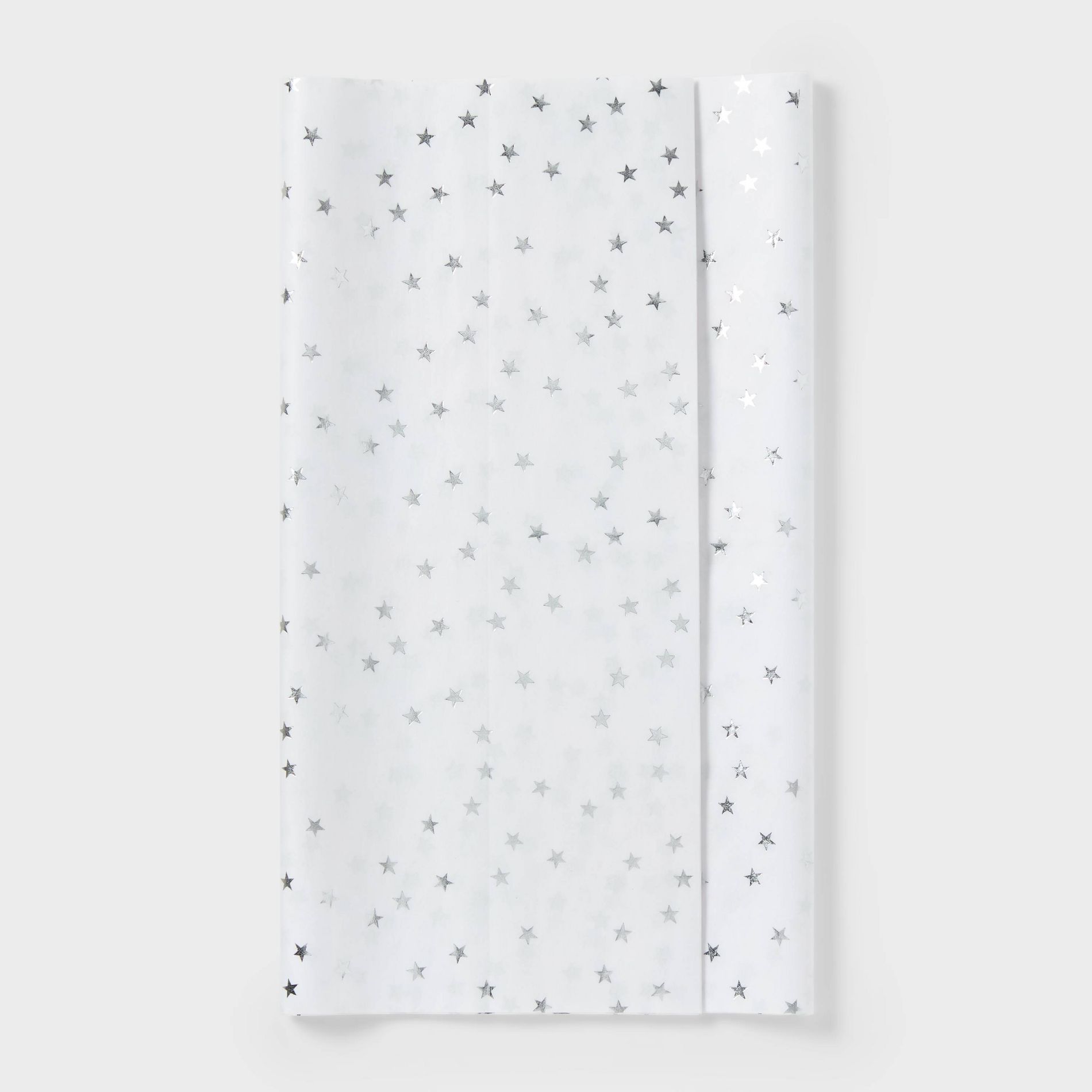6ct Tissue Paper Silver Star Print - Spritz™: Gift Bag Tissue, Star Pattern, All Occasions, 16.5" x 24"