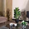Artificial Fiddle Leaf Fig Plants 22''-39'' Fake Ficus Lyrata Plant , Perfect for Home Indoor Outdoor Office Modern Decor - 3 of 4