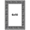 PosterPalooza | Photo Size Distressed Black Picture Frame - UV Acrylic, Foam Board Backing, Hanging Hardware - 2 of 4