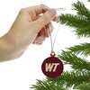 West Texas A&M Primary Logo Mini Small Tiny Wood Christmas Tree Holiday Ornament - 2 of 4