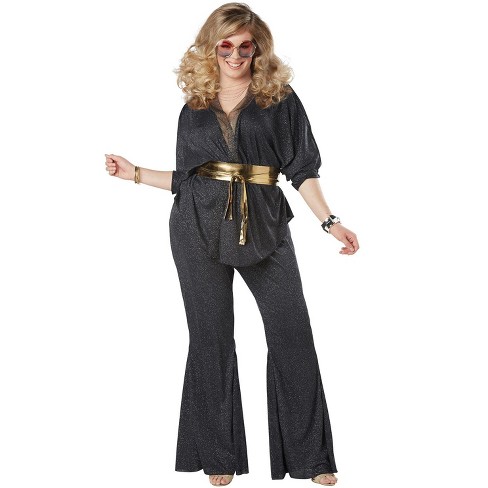 Charades Women's 70's Disco Pants Costume - Large : Target