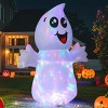 Paaaawaters 5 FT Halloween Inflatable Ghost Outdoor Decoration with Magic Light, Blow Up Yard Decoration with Built-in LEDs - 2 of 4