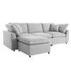 NicBex Modern 104.3" Sectional Sofa Modular L Shape Sofa Couch with Removable Ottoman for Living Room Apartment - 4 of 4