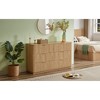 55" 6-Drawer Dresser with Curved Wave Design, P2 MDF, Textured Panels, Easy Assembly, Organizer for Bedroom, Living Room, Hallway - 4 of 4