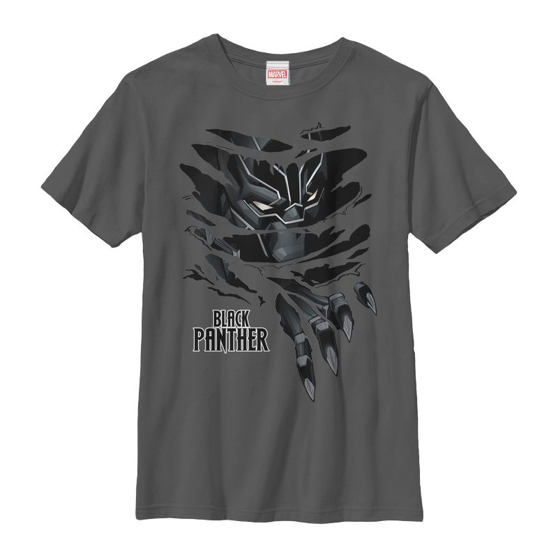 Boy's Marvel Black Panther Claw Tear T-Shirt, 1 of 4