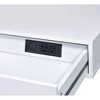 NicBex Home Office Desk 54" Modern Writing Desk with 2 Drawers, 2 Sockets, 2 Ports, Chrome Desktop and Metal Legs for Office, Study - 4 of 4