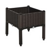 Outsunny Plastic Raised Garden Bed Planter Raised Bed with Self-Watering Design and Drainage Holes for Flowers - 4 of 4