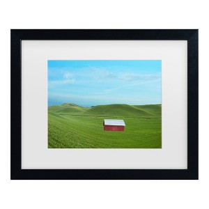 Trademark Fine Art - James McLoughlin Barn Scene VI Matted Framed Art - 1 of 4