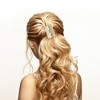 Unique Bargains Women's Lava Texture Cylindrical Ponytail Buckle Hair Clip 1 Pc - 2 of 4