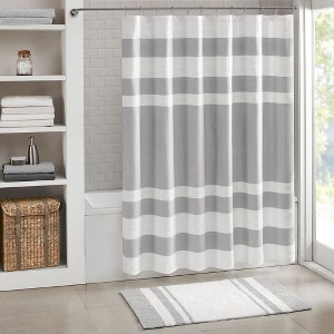 VYNXARIA 72*72"Shower Curtain with 3M Treatment Gray - 1 of 4