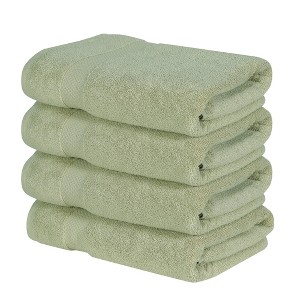 Splash Ultra-Soft Zero Twist 100% Ring Spun Cotton Bath Towel Set - Reversible, 550 GSM, Breathable, Lightweight, Highly Absorbent Towels for Bathroom - 1 of 4