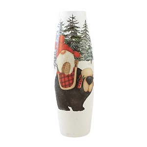 Stony Creek 12.0 Inch Gnomes Buffalo Plaid Pre-Lit Lg Christmas Lighted Glass Accent , Christmas Decor Electric Winter Christmas (1PC) - 1 of 3