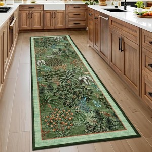 Coucheta Area Rug, Washable Low Pile Indoor with Non-Slip Backing,Soft Stain Resistant Carpet for Living Room, Bedroom,Kids Room,Multi-Color & Size - 1 of 4