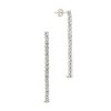 SHINE by Sterling Forever Sterling Silver CZ Linear Drop Earrings - 3 of 3
