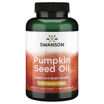 Swanson Omegas and Fish Oil Pumpkin Seed Oil 1,000 mg 100 Sgels.