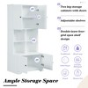 PAGED Storage Cabinet Modern Bathroom Organizer with 2 Drawers, Adjustable Shelves and Door Shelves, Freestanding Storage Unit for Room - 4 of 4