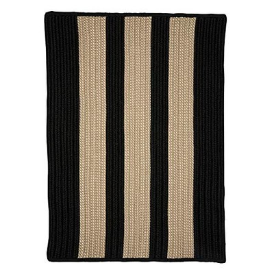 Colonial Mills Boat House - Black sample swatch Rug