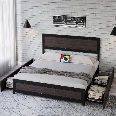 grey + 4 drawers