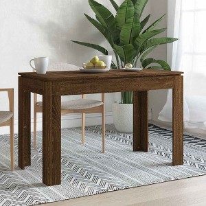 Clihome Modern Minimalist Oak Dining Table, 4-Seater Table Surface for Everyday Family Meals - 1 of 4