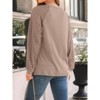 Coolmee Women's Long Sleeve Shirts Lace Tops Business Casual Outfits Clothes - 4 of 4