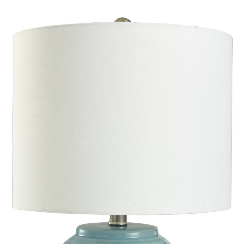 Table Lamp Light Blue Crackle - StyleCraft, 5 of 8