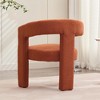 COZONY Upholstered Dining Chair with Arm, Modern Accent Chair with Soft Fabric, Comfortable Seating for Kitchen Living Room Dining Area - 4 of 4