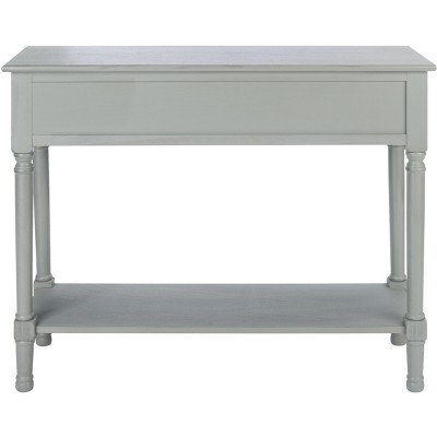 Distressed Gray Pinewood Hallway Table with Storage