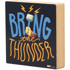 Open Road Brands Marvel Comics: Thor Hammer - Bring the Thunder Chunky Wood Decor - 1 of 1