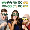 Big Dot of Happiness St. Patrick's Day Glasses - Paper Card Stock Saint Paddy's Day Party Photo Booth Props Kit - 10 Count - 2 of 4