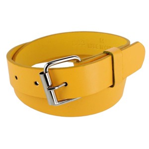 CTM Kids' Solid Bold Color Belt with Roller Buckle - 1 of 4