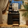 FUFU&GAGA Makeup Vanity Set with Mirror and Stool Drawer and Shelf - 3 of 4