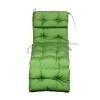 ARTPLAN Outdoor Chasie Lounge Tufted Thick Cushion with Ties,Replacement Wicker Chair Cushion for Paito Fruniture,72x22x4inches - 3 of 4