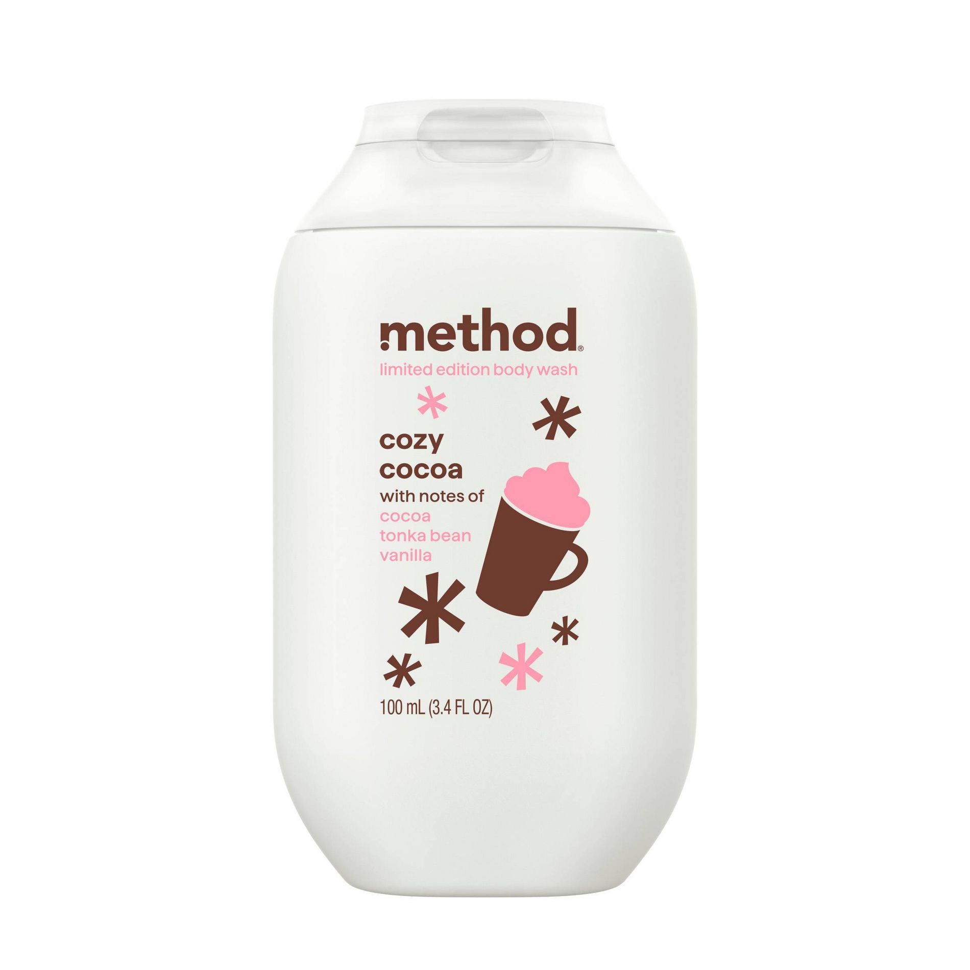 Method Holiday Body Wash - Cozy Cocoa - 3.4 fl oz
