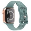 HTUTWOO Halloween Apple Watch Band, Skull Engraved Design Silicone Strap 38/40/41/42/44/45/49mm, for iWatch Series 10 9 8 7 6 5 4 3 2 1 SE - 4 of 4
