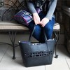 Pavilion Gift Company - Raven Rose - 18" x 11" Laser Cut Plaid Tote - Handbags - 3 of 4