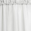Thermavoile Rhapsody Lined Light Filtering Thermal Barrier Curtains Rod Pocket Curtain Tiers Pair Each 54" x 24" White - 3 of 4