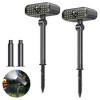 ROTTOGOON LED Solar Motion Sensor Landscape Spotlights Adjustable Brightness Wall/Floor Mount Warm White Decoy Camera 2-Pack - 3 of 4