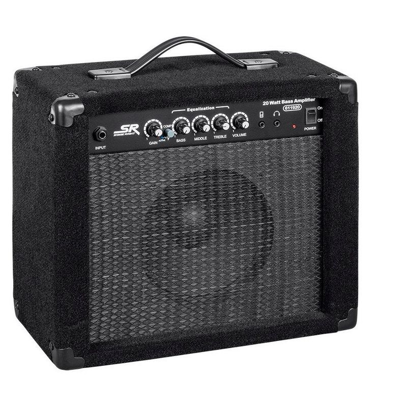 Monoprice 20-Watt 1x8 Practice Combo Bass Amplifier witth 3-band EQ and Headphone Output, 2 of 7