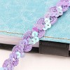Alilang Sequin Braid Trim, 0.6 Inch Wave Sequin Strip, Glitter Metallic Paillette Sequin Ribbon, DIY Sewing Embellishment, 27 Yards - 3 of 4