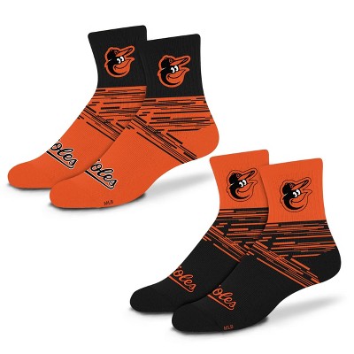 MLB Baltimore Orioles Youth Quarter Socks - 2pk