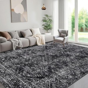 TackView Area Rug for Bedroom Machine Washable Area Rugs Modern Abstract Carpet with Non Slip Backing for Living Room, Dining Room - 1 of 4