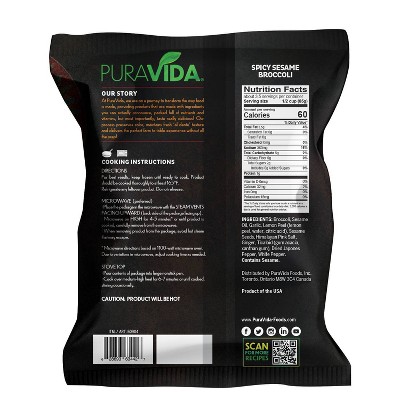 PuraVida Spicy Sesame Broccoli - 10oz