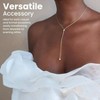 Sterling Silver Necklace, 3.25 Drop, for Women Fashionable and Exquisite, Suitable for Daily Wear - 2 of 3