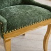 NicBex Set of 2 Modern Chenille Dining Chairs w/ Gold-Plated Legs & Rivet Trim, Comfy Thick Upholstered Accent Chairs for Kitchen - 4 of 4