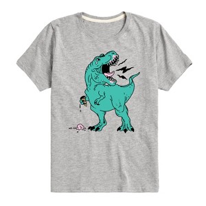 Boys' - Instant Message - T-Rex Ice Cream Short Sleeve Graphic T-Shirt - 1 of 4