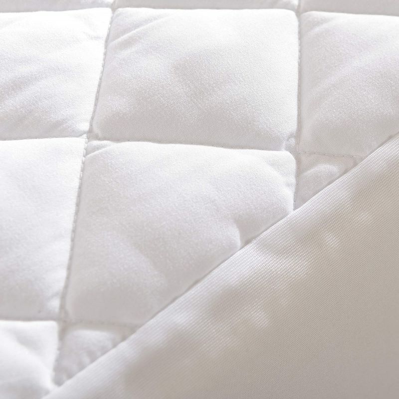Cheer Collection Quilted Mattress Pad with 15" Deep Fitted Skirt, 4 of 9