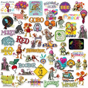 Fraggle Rock 50ct Vinyl Large Deluxe Stickers Variety Pack - 1 of 4